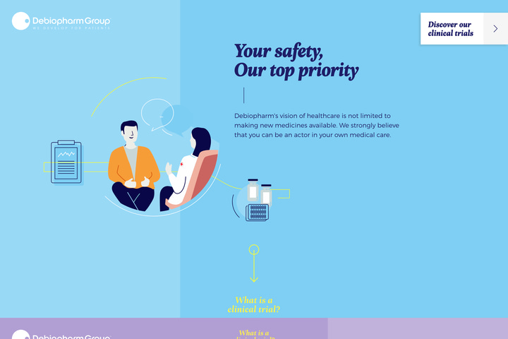 Debiopharm Group website preview